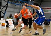 8 January 2022; Oisin O'Reilly of EJ Sligo All-Stars in action against Stevan Manojovic of UCC Demons during the President's Cup semi-final match between UCC Demons and EJ Sligo All-Stars at Parochial Hall in Cork. Photo by Sam Barnes/Sportsfile