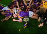 8 January 2022; Shane Cunningham of Kilmacud Crokes, centre, and team-mates with the cup after the AIB Leinster GAA Football Senior Club Championship Final match between Kilmacud Crokes and Naas at Croke Park in Dublin. Photo by David Fitzgerald/Sportsfile