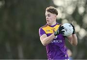 8 January 2022; Liam Coleman of Wexford during the O'Byrne Cup group B match between Wexford and Laois at Hollymount in Galbally, Wexford. Photo by Seb Daly/Sportsfile