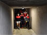 9 January 2022; Pádraig Pearses players make their way to the pitch before the AIB Connacht GAA Football Senior Club Championship Final match between Knockmore and Pádraig Pearses at James Stephens Park in Ballina, Mayo. Photo by Piaras Ó Mídheach/Sportsfile