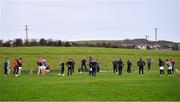 9 January 2022; Pádraig Pearses players warm-up before the AIB Connacht GAA Football Senior Club Championship Final match between Knockmore and Pádraig Pearses at James Stephens Park in Ballina, Mayo. Photo by Piaras Ó Mídheach/Sportsfile