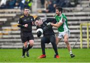 9 January 2022; Rory Beggan of Monaghan in action against Ryan Lyons of Fermanagh during the Dr McKenna Cup Round 2 match between Monaghan and Fermanagh at St Tiernachs Park in Clones, Monaghan. Photo by Philip Fitzpatrick/Sportsfile