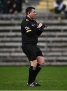 9 January 2022; Referee Kieran Eannetta from Tyrone during the Dr McKenna Cup Round 2 match between Monaghan and Fermanagh at St Tiernachs Park in Clones, Monaghan. Photo by Philip Fitzpatrick/Sportsfile