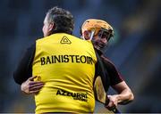 9 January 2022; Peter Hogan of Ballygunner and Ballygunner manager Darragh O'Sullivan celebrate during the closing stages of the AIB Munster Hurling Senior Club Championship Final match between Ballygunner and Kilmallock at Páirc Uí Chaoimh in Cork. Photo by Stephen McCarthy/Sportsfile