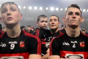 9 January 2022; Shane O'Sullivan of Ballygunner and his son Ferdia after the AIB Munster Hurling Senior Club Championship Final match between Ballygunner and Kilmallock at Páirc Uí Chaoimh in Cork. Photo by Stephen McCarthy/Sportsfile