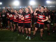9 January 2022; Ballygunner players celebrate after the AIB Munster Hurling Senior Club Championship Final match between Ballygunner and Kilmallock at Páirc Uí Chaoimh in Cork. Photo by Stephen McCarthy/Sportsfile
