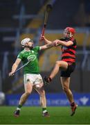 9 January 2022; Kevin O'Donnell of Kilmallock in action against Ronan Power of Ballygunner during the AIB Munster Hurling Senior Club Championship Final match between Ballygunner and Kilmallock at Páirc Uí Chaoimh in Cork. Photo by Stephen McCarthy/Sportsfile
