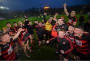 9 January 2022; Ballygunner players celebrate after the AIB Munster Hurling Senior Club Championship Final match between Ballygunner and Kilmallock at Páirc Uí Chaoimh in Cork. Photo by Stephen McCarthy/Sportsfile