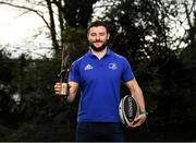 11 January 2022; Ireland and Leinster Centre, Robbie Henshaw, who today has been named Guinness Rugby Writers of Ireland Men’s Player of The Year after countless stand-out performances for the British and Irish Lions, Ireland and Leinster during the 2020/2021 season. Henshaw was a key player on the Lions tour of South Africa, starting all three tests against the Springboks over the summer and was a consistent contributor to the successes of both Irish and Leinster rugby over the season. Photo by Harry Murphy/Sportsfile