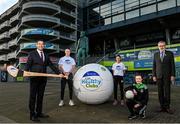 11 January 2022; Irish Life announces four-year partnership with GAA Healthy Clubs. To date, GAA Healthy Clubs has engaged 300 clubs and with the sponsorship, they expect to see an additional 375 clubs join the growing movement by January 2024. Pictured at the announcement at Croke Park in Dublin, are, from left, Declan Bolger, CEO, Irish Life, Limerick hurler William O’Donoghue, Meath ladies footballer Niamh O’Sullivan, Grace Birch, a member of Lucan Sarsfields GAA Club, and a GAA Healthy Club, and Uachtarán Chumann Lúthchleas Gael Larry McCarthy. Photo by Ramsey Cardy/Sportsfile