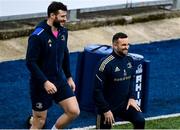 11 January 2022; Dave Kearney, right, and Robbie Henshaw during a Leinster rugby squad training session at Energia Park in Dublin. Photo by Harry Murphy/Sportsfile