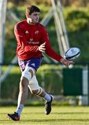 11 January 2022; Thomas Ahern during Munster rugby squad training at University of Limerick in Limerick. Photo by Brendan Moran/Sportsfile