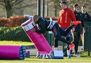 11 January 2022; Simon Zebo during Munster rugby squad training at University of Limerick in Limerick. Photo by Brendan Moran/Sportsfile