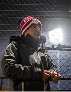 11 January 2022; Cork manager Keith Ricken is interviewed before the McGrath Cup Group A match between Cork and Waterford at Páirc Uí Rinn in Cork. Photo by Eóin Noonan/Sportsfile