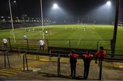 11 January 2022; Young Cork supporters watch on during the McGrath Cup Group A match between Cork and Waterford at Páirc Uí Rinn in Cork. Photo by Eóin Noonan/Sportsfile