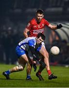 11 January 2022; Joe Grimes of Cork is tackled by Liam Fannell of Waterford during the McGrath Cup Group A match between Cork and Waterford at Páirc Uí Rinn in Cork. Photo by Eóin Noonan/Sportsfile