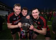9 January 2022; Philip O'Mahony, left, and Barry Coughlan of Ballygunner celebrate with supporters following the AIB Munster Hurling Senior Club Championship Final match between Ballygunner and Kilmallock at Páirc Uí Chaoimh in Cork. Photo by Stephen McCarthy/Sportsfile
