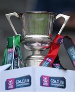 9 January 2022; A general view of the Munster Hurling Senior Club Championship cup before the AIB Munster Hurling Senior Club Championship Final match between Ballygunner and Kilmallock at Páirc Uí Chaoimh in Cork. Photo by Stephen McCarthy/Sportsfile