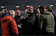 11 January 2022; Cork manager Keith Ricken with his backroom team at half time during the McGrath Cup Group A match between Cork and Waterford at Páirc Uí Rinn in Cork. Photo by Eóin Noonan/Sportsfile