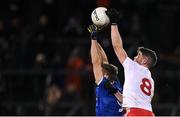 11 January 2022; Richard Donnelly of Tyrone in action against Killian Clarke of Cavan during the Dr McKenna Cup round 2 match between Cavan and Tyrone at Kingspan Breffni in Cavan. Photo by Seb Daly/Sportsfile