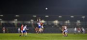 11 January 2022; Cian Kiely of Cork contests a high ball with Brian Lynch of Waterford during the McGrath Cup Group A match between Cork and Waterford at Páirc Uí Rinn in Cork. Photo by Eóin Noonan/Sportsfile