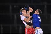 11 January 2022; Conn Kilpatrick of Tyrone and Killian Clarke of Cavan during the Dr McKenna Cup round 2 match between Cavan and Tyrone at Kingspan Breffni in Cavan. Photo by Seb Daly/Sportsfile