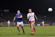 11 January 2022; Michael Conroy of Tyrone and Padraig Faulkner of Cavan during the Dr McKenna Cup round 2 match between Cavan and Tyrone at Kingspan Breffni in Cavan. Photo by Seb Daly/Sportsfile