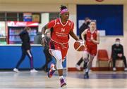 7 January 2022; Kwanza Murray of Singleton Supervalu Brunell during the InsureMyHouse.ie Paudie O’Connor Cup semi-final match between The Address UCC Glanmire and Singleton's SuperValu Brunell at Neptune Stadium in Cork. Photo by Sam Barnes/Sportsfile