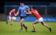 12 January 2022; Niall Scully of Dublin in action against TJ Doheny of Louth during the O'Byrne Cup Group A match between Dublin and Louth at Parnell Park in Dublin. Photo by Stephen McCarthy/Sportsfile