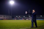 12 January 2022; Dublin manager Dessie Farrell during the O'Byrne Cup Group A match between Dublin and Louth at Parnell Park in Dublin. Photo by Stephen McCarthy/Sportsfile