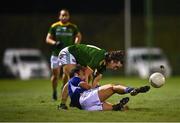 12 January 2022; Gareth Dillon of Laois in action against Cillian O'Sullivan of Meath during the O'Byrne Cup Group B match between Laois and Meath at Stradbally GAA Club in Stradbally, Laois. Photo by Piaras Ó Mídheach/Sportsfile