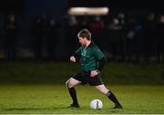 12 January 2022; Referee Dan Stynes stretches as he checks his watch before the O'Byrne Cup Group B match between Wicklow and Wexford at Bray Emmets GAA Club in Bray, Wicklow. Photo by Harry Murphy/Sportsfile