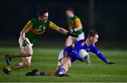 12 January 2022; Jordan Moloney of Tipperary in action against Tom O'Sullivan of Kerry during the McGrath Cup Group B match between Tipperary and Kerry at Moyne Templetuohy GAA Club in Templetuohy, Tipperary. Photo by Brendan Moran/Sportsfile