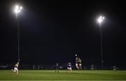 12 January 2022; Stephen Quirke of Tipperary and Adrian Spillane of Kerry contest the throw in at the start of the second half of the McGrath Cup Group B match between Tipperary and Kerry at Moyne Templetuohy GAA Club in Templetuohy, Tipperary. Photo by Brendan Moran/Sportsfile