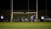 12 January 2022; Laois goalkeeper Danny Bolger takes a kickout during the O'Byrne Cup Group B match between Laois and Meath at Stradbally GAA Club in Stradbally, Laois. Photo by Piaras Ó Mídheach/Sportsfile