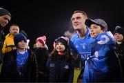 12 January 2022; Brian Fenton of Dublin with supporters following the O'Byrne Cup Group A match between Dublin and Louth at Parnell Park in Dublin. Photo by Stephen McCarthy/Sportsfile