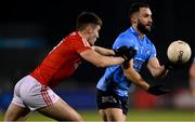12 January 2022; Warren Egan of Dublin in action against Jack Murphy of Louth during the O'Byrne Cup Group A match between Dublin and Louth at Parnell Park in Dublin. Photo by Stephen McCarthy/Sportsfile