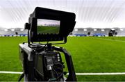 14 January 2022; A general view of a TV Camera position before the Connacht FBD League Final match between Galway and Roscommon at NUI Galway Connacht Air Dome in Bekan, Mayo. Photo by Sam Barnes/Sportsfile