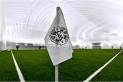 14 January 2022; A general view of a touchline flag before the Connacht FBD League Final match between Galway and Roscommon at NUI Galway Connacht Air Dome in Bekan, Mayo. Photo by Sam Barnes/Sportsfile