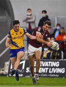 14 January 2022; Paul Conroy of Galway in action against Richard Hughes of Roscommon during the Connacht FBD League Final match between Galway and Roscommon at NUI Galway Connacht Air Dome in Bekan, Mayo. Photo by Sam Barnes/Sportsfile