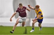 14 January 2022; Shane Walsh of Galway in action against Diarmuid McGann of Roscommon during the Connacht FBD League Final match between Galway and Roscommon at NUI Galway Connacht Air Dome in Bekan, Mayo. Photo by Sam Barnes/Sportsfile