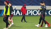 14 January 2022; Munster head coach Johann van Graan during the team warm-up before the Heineken Champions Cup Pool B match between Castres Olympique and Munster at Stade Pierre Fabre in Castres, France. Photo by Manuel Blondeu/Sportsfile