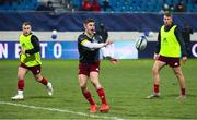 14 January 2022; Jack Crowley of Munster warms up before the Heineken Champions Cup Pool B match between Castres Olympique and Munster at Stade Pierre Fabre in Castres, France. Photo by Manuel Blondeu/Sportsfile