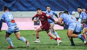 14 January 2022; Rory Scannell of Munster breaks through the Castres Olympique defence during the Heineken Champions Cup Pool B match between Castres Olympique and Munster at Stade Pierre Fabre in Castres, France. Photo by Manuel Blondeu/Sportsfile