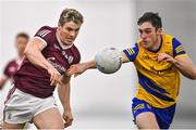 14 January 2022; Shane Walsh of Galway in action against Richard Hughes of Roscommon during the Connacht FBD League Final match between Galway and Roscommon at NUI Galway Connacht Air Dome in Bekan, Mayo. Photo by Sam Barnes/Sportsfile