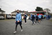 15 January 2022; Shane Carthy and Dublin team-mates arrive for the O'Byrne Cup Group A match between Longford and Dublin at Glennon Brothers Pearse Park in Longford. Photo by Stephen McCarthy/Sportsfile