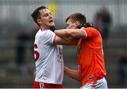 15 January 2022; Kieran McGeary of Tyrone and Rian O'Neill of Armagh tussle during the Dr McKenna Cup Round 3 match between Tyrone and Armagh at O’Neill’s Healy Park in Omagh, Tyrone. Photo by David Fitzgerald/Sportsfile