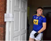 15 January 2022; Rory Stokes of Wicklow leads his side out ahead of the O'Byrne Cup Group B match between Laois and Wicklow at Crettyard GAA Club in Laois. Photo by Daire Brennan/Sportsfile