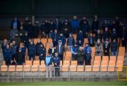 15 January 2022; Spectators stand for a moment's silence in memory of the late Ashling Murphy before the O'Byrne Cup Group A match between Longford and Dublin at Glennon Brothers Pearse Park in Longford. Photo by Stephen McCarthy/Sportsfile