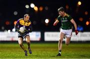 15 January 2022; Kevin O'Grady of Wexford in action against Mathew Costello of Meath during the O'Byrne Cup Group B match between Meath and Wexford at Ashbourne GAA Club in Ashbourne, Meath. Photo by Ben McShane/Sportsfile